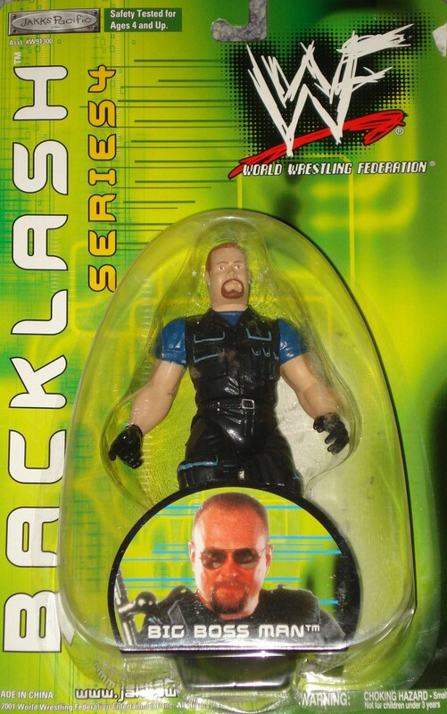 2001 WWF Jakks Pacific Backlash Series 4 Big Boss Man [Exclusive] Action & Toy Figures PWcatalog
