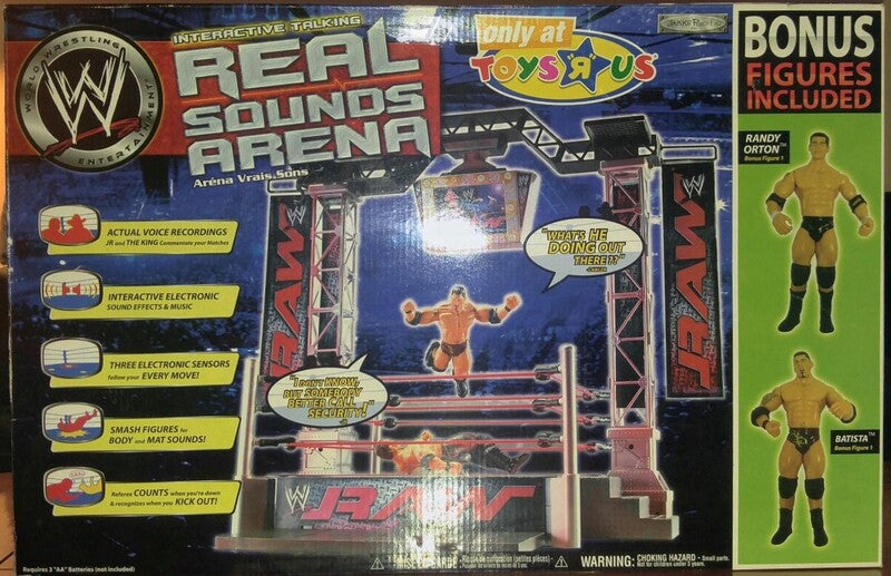 WWE Jakks Pacific Real Sounds Arena [With Randy Orton & Batista, Exclusive] Action & Toy Figures PWcatalog