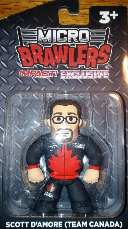 TNA/Impact Wrestling Pro Wrestling Tees Impact! Wrestling Exclusive Micro Brawlers 2 Scott D'Amore [Team Canada]