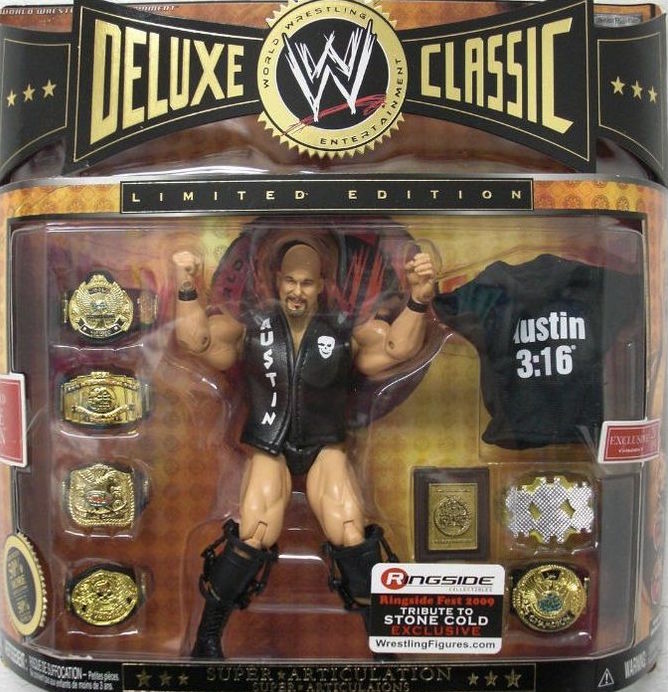 WWE Jakks Pacific Deluxe Classic Superstars Tribute to Stone Cold: Steve Austin [Exclusive] Action & Toy Figures PWcatalog