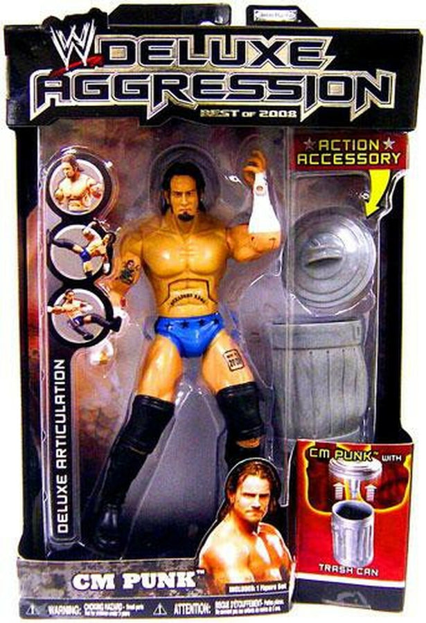 WWE Jakks Pacific Deluxe Aggression Best of 2008 CM Punk Action & Toy Figures PWcatalog