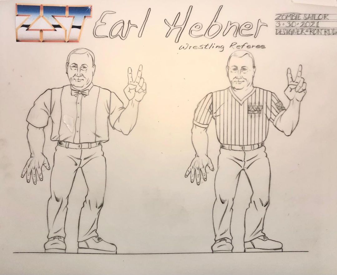 Zombie Sailor's Toys Wrestling's Heels & Faces 1 Earl Hebner