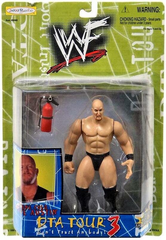 1999 WWF Jakks Pacific DTA Tour Series 3 Stone Cold Steve Austin [Exclusive] Action & Toy Figures PWcatalog
