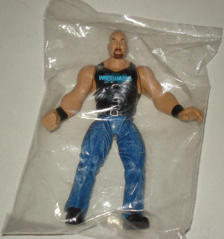 1999 WWF Jakks Pacific WrestleMania XV Mailaway Contest Stone Cold Steve Austin [With Blue Logo] Action & Toy Figures PWcatalog