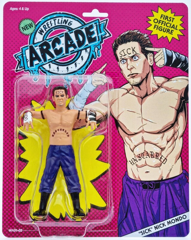 Wrestling Arcade "Sick" Nick Mondo [With Purple Pants] Action & Toy Figures PWcatalog