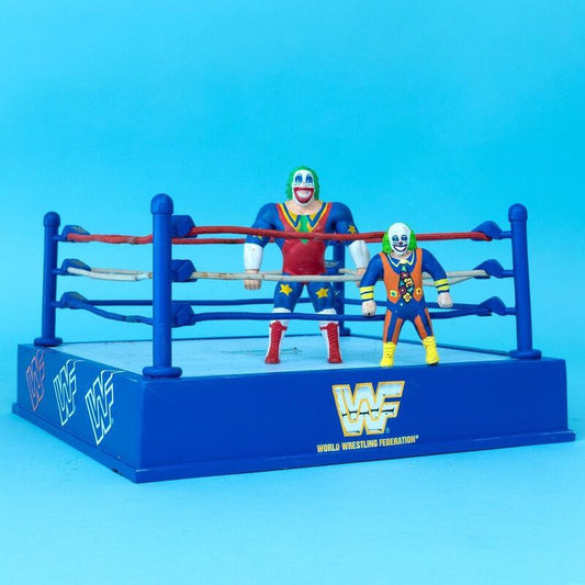 WWF Just Toys Bend-Ems Unreleased/Prototype Alternate Deco 1-2-3 Kid, Adam Bomb, Men on a Mission Mabel, Dink & Super Slam Wrestling Ring [Unreleased]