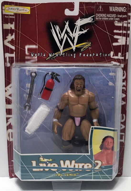 1999 WWF Jakks Pacific Live Wire Series 2 Val Venis [Exclusive] Action & Toy Figures PWcatalog