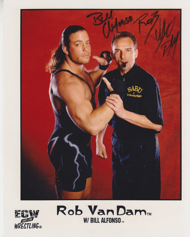 Rob Van Dam With Bill Alfonso (Signed)