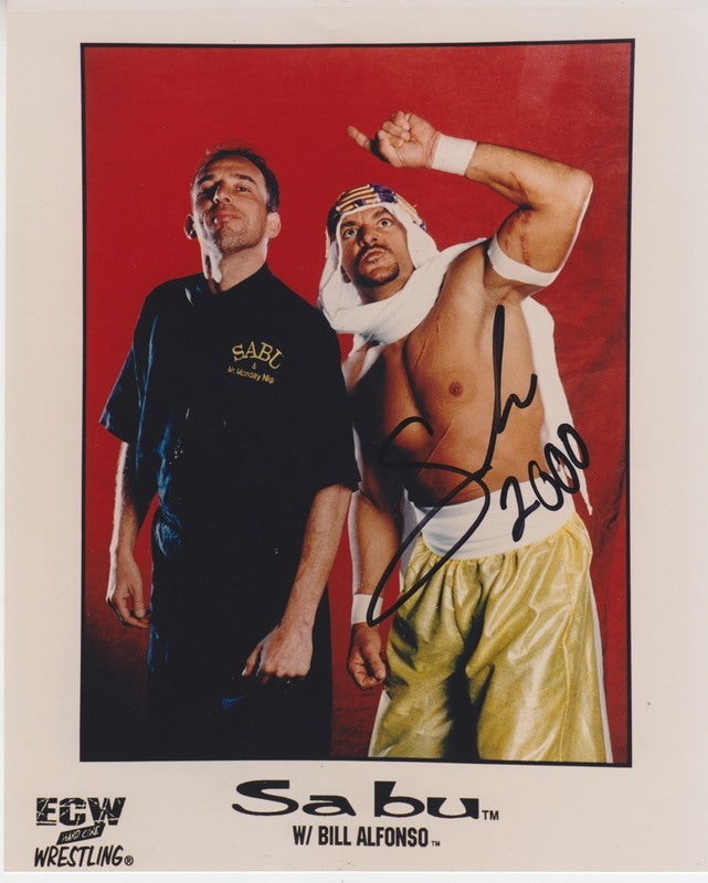 Sabu With Bill Alfonso (signed) 