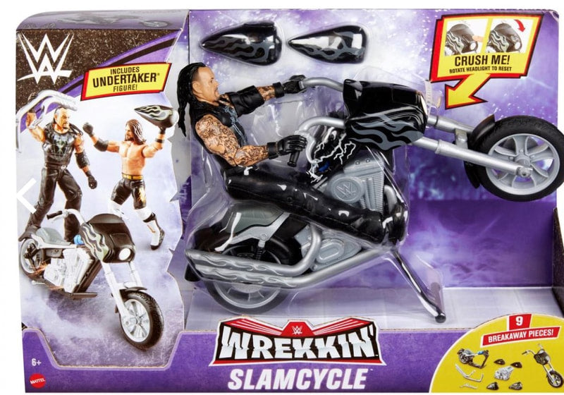 WWE Mattel Wrekkin' 2 Wrekkin' Slamcycle [With Undertaker] Action & Toy Figures PWcatalog