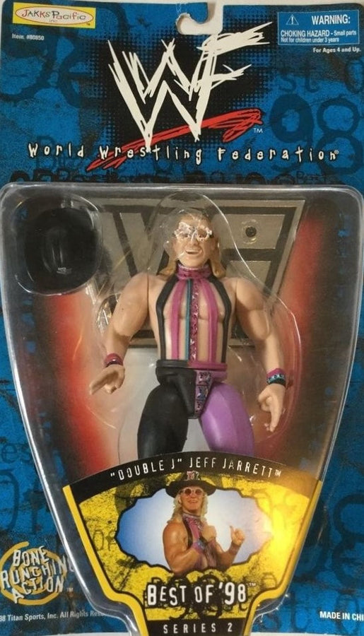 1998 WWF Jakks Pacific Best of 1998 Series 2 "Double J" Jeff Jarrett [Exclusive] Action & Toy Figures PWcatalog