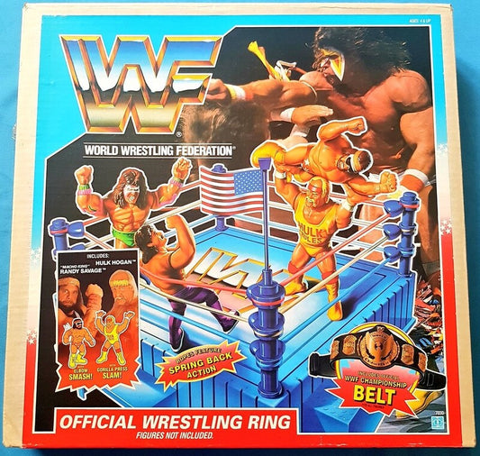 WWF Hasbro Wrestling Rings & Playsets: Official Wrestling Ring [With "Macho Man" Randy Savage & Hulk Hogan, Exclusive]