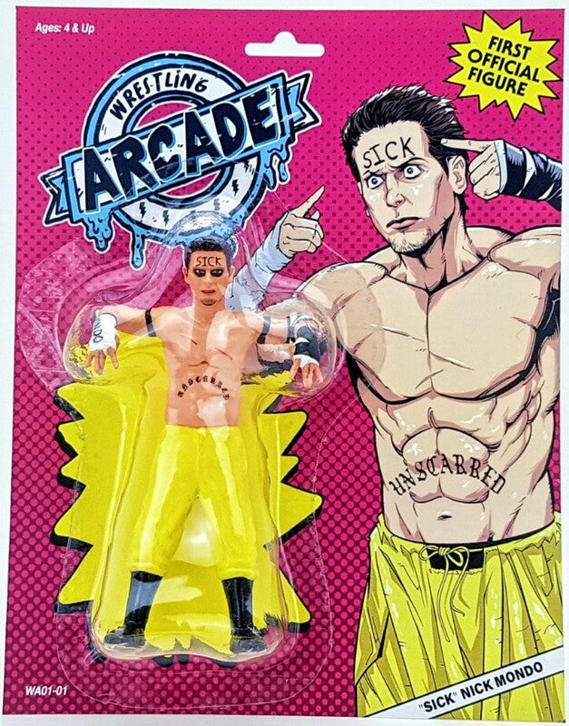 Wrestling Arcade "Sick" Nick Mondo [With Yellow Pants] Action & Toy Figures PWcatalog