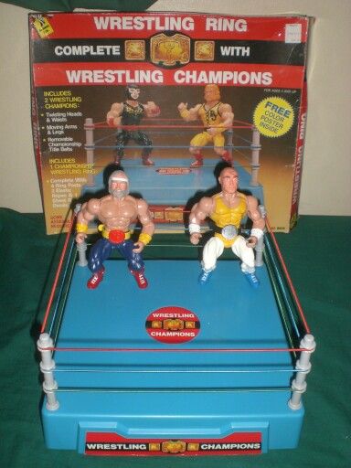 Madison Ltd. Wrestling Champions Wrestling Rings & Playsets: Wrestling Ring Complete With Wrestling Champions