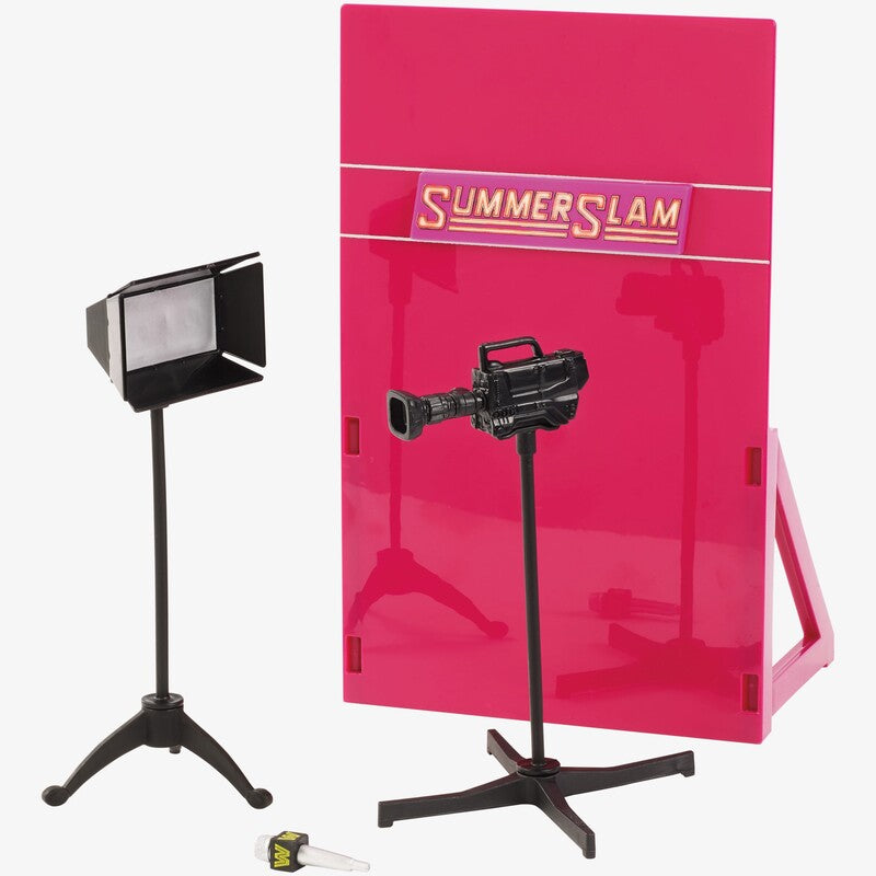 WWE Mattel Flashback Series 1 SummerSlam 1989 Interview Set [Build-A-Figure] Action & Toy Figures PWcatalog