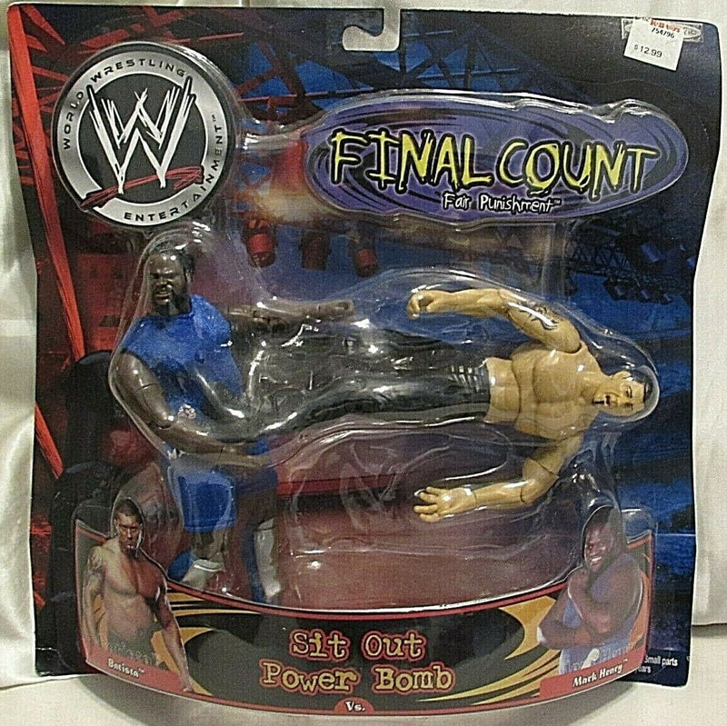 2002 WWE Jakks Pacific Final Count Series 7 "Sit Out Power Bomb": Batista & Mark Henry