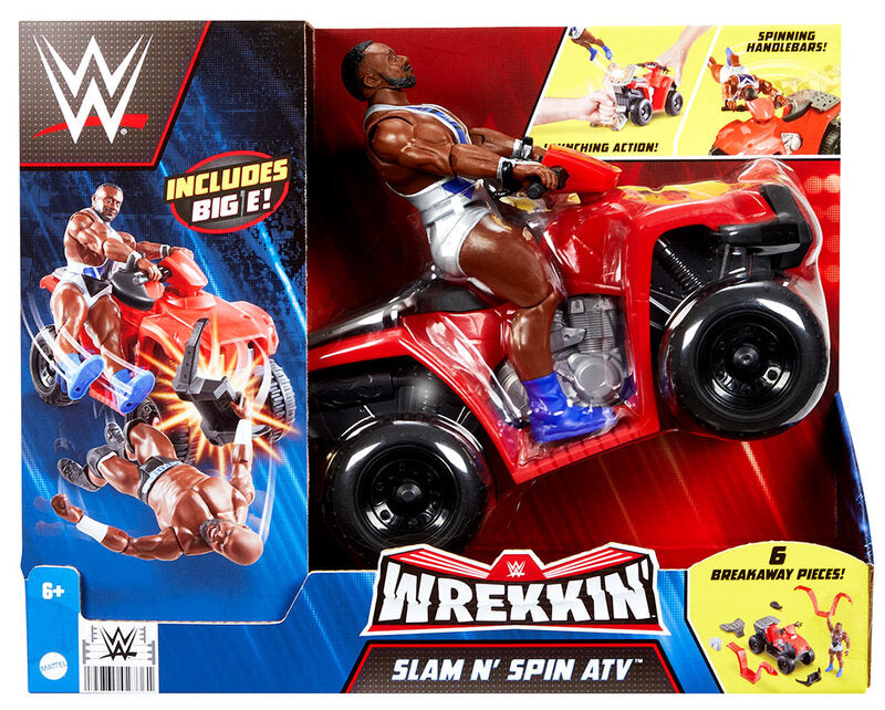WWE Mattel Wrekkin' 4 Wrekkin' Slam 'N' Spin ATV [With Big E] Action & Toy Figures PWcatalog