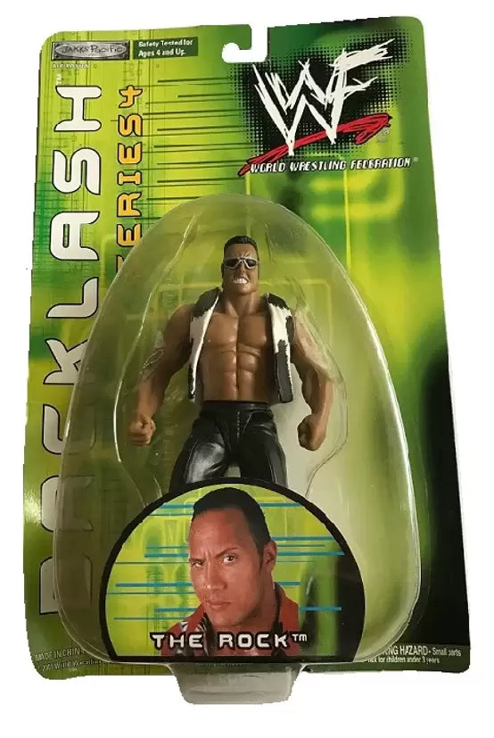 2001 WWF Jakks Pacific Backlash Series 4 The Rock [Exclusive] Action & Toy Figures PWcatalog