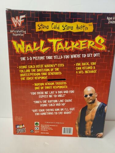 WWF Steve Austin wall talkers 3d picture MGA Entertainmen