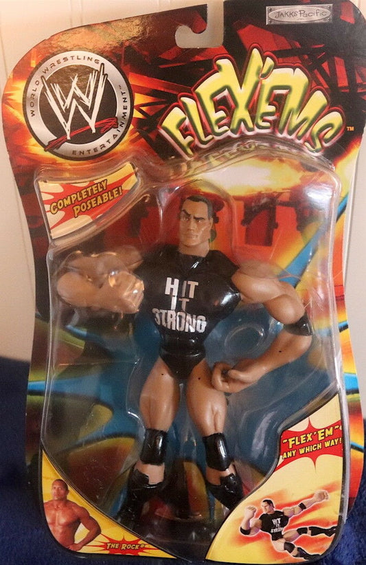 WWE Jakks Pacific Flex 'Ems 3 The Rock