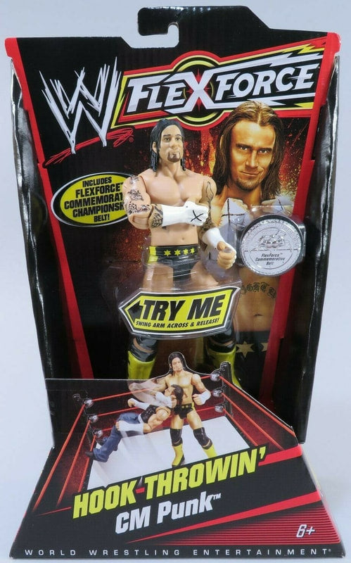 WWE Mattel Flex Force 1 Hook Throwin' CM Punk [Exclusive] Action & Toy Figures PWcatalog
