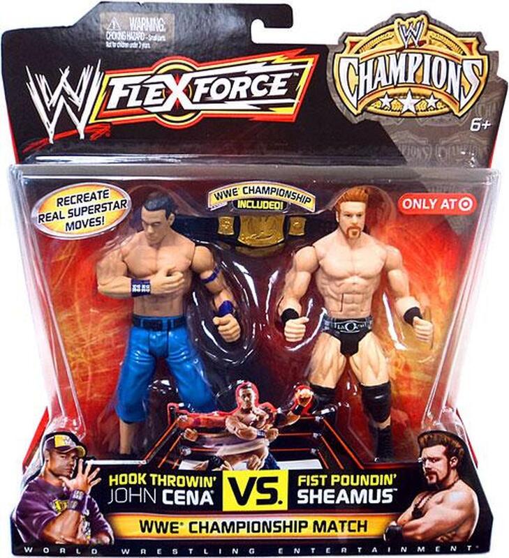 WWE Mattel Flex Force Champions Series 1 Hook Throwin' John Cena vs. Fist Poundin' Sheamus [Exclusive]