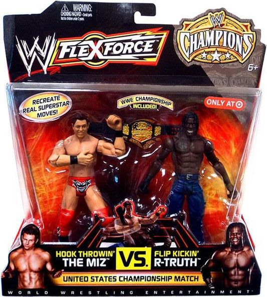 WWE Mattel Flex Force Champions Series 1 Hook Throwin' The Miz vs. Flip Kickin' R-Truth [Exclusive]