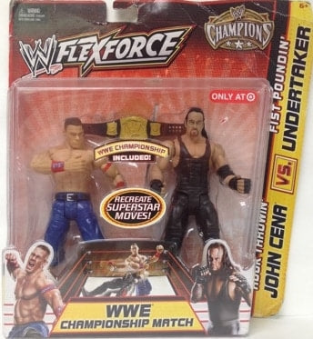 WWE Mattel Flex Force Champions Series 2 Hook Throwin' John Cena vs. Fist Poundin' Undertaker [Exclusive]