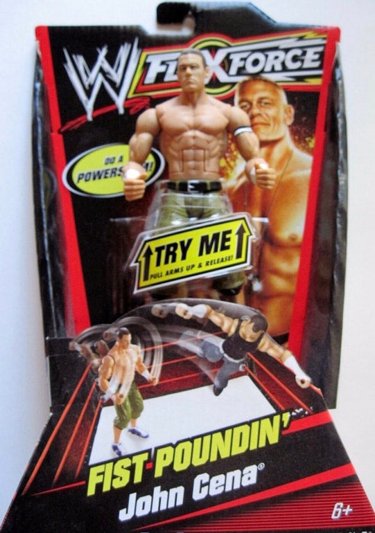 WWE Mattel Flex Force 1 Fist Poundin' John Cena [With Green Jorts]