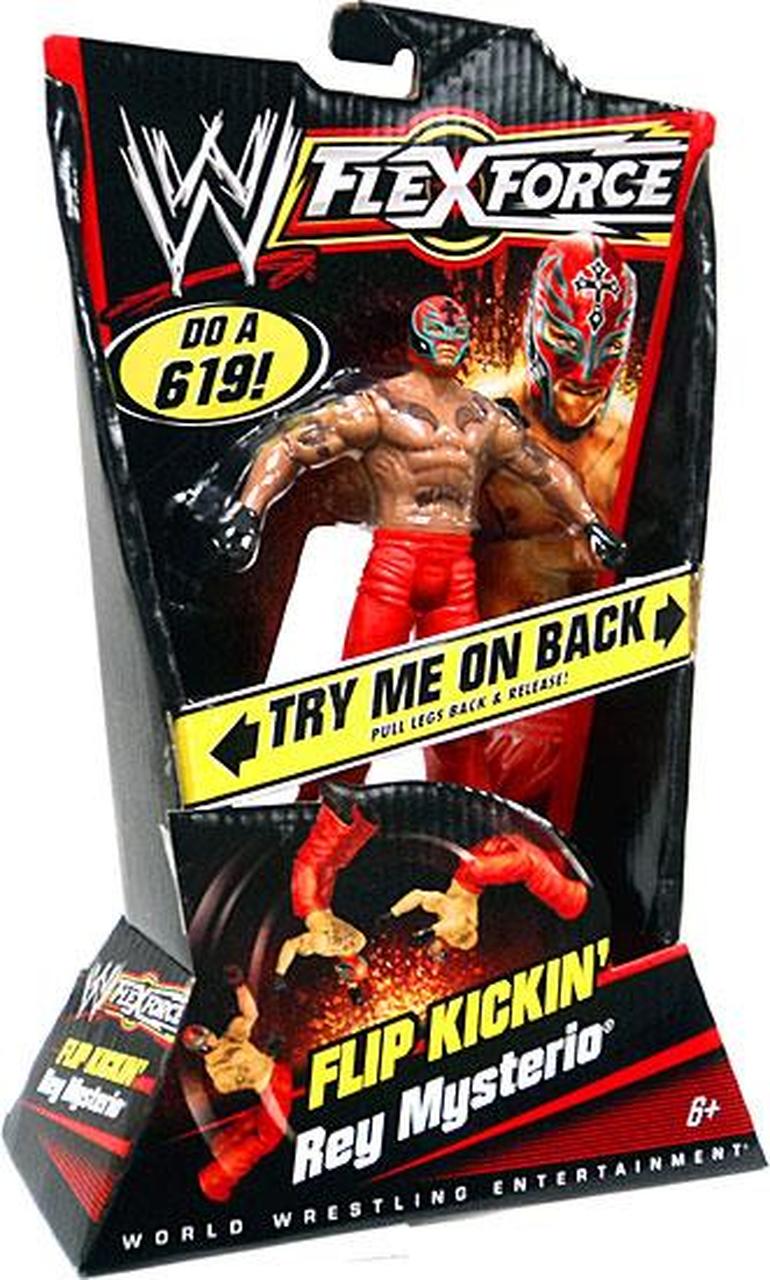 WWE Mattel Flex Force 1 Flip Kickin' Rey Mysterio [With Red Gear]