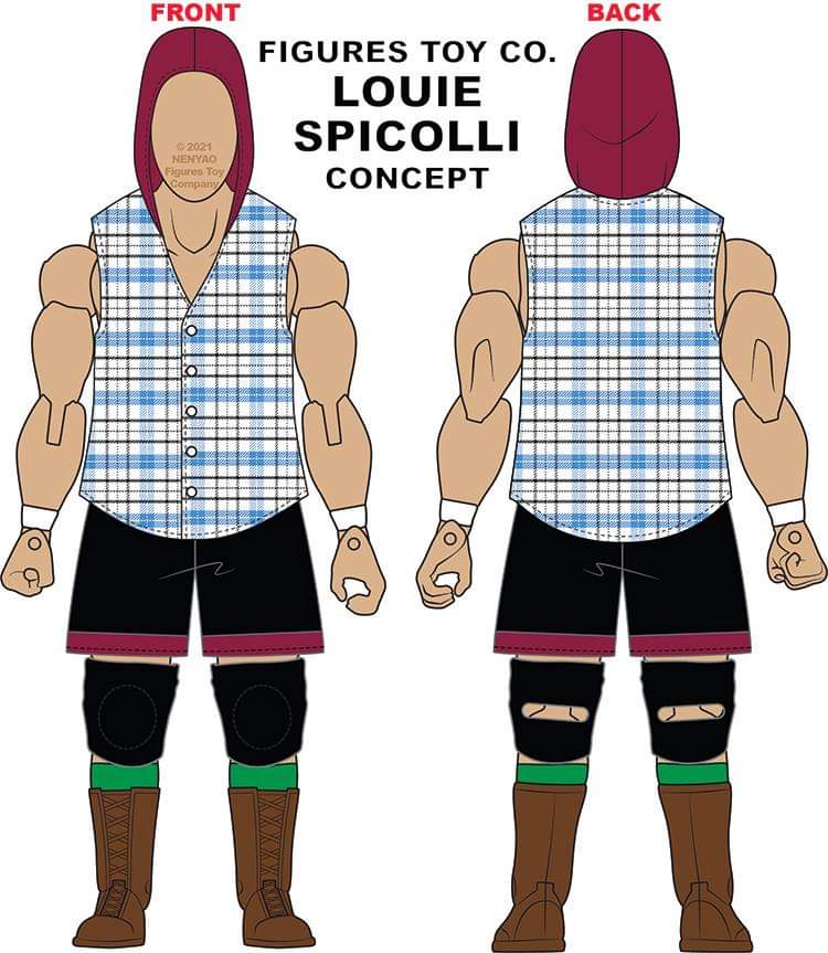 FTC Legends of Professional Wrestling [Modern] Louie Spicolli Action & Toy Figures PWcatalog