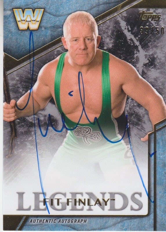 2017 Topps WWE Legends Fit Finlay auto 2018 approx value:$10 PW Catalog