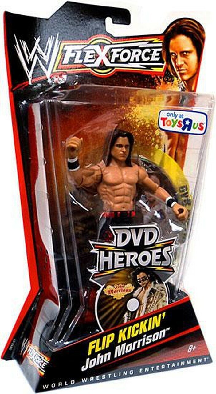 WWE Mattel Flex Force DVD Heroes Flip Kickin' John Morrison