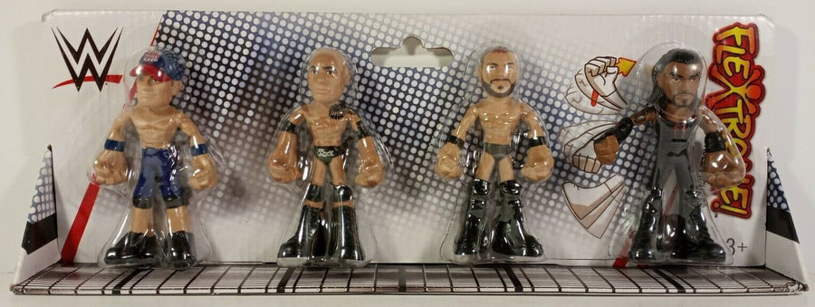 WWE Mattel Flextreme Multipack: John Cena, The Rock, Finn Balor & Roman Reigns Action & Toy Figures PWcatalog