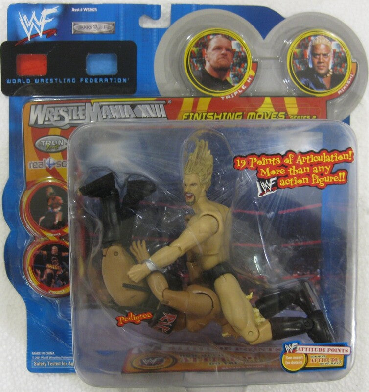 2001 WWF Jakks Pacific Finishing Moves Series 2 "Pedigree": Triple H & Rikishi Action & Toy Figures PWcatalog