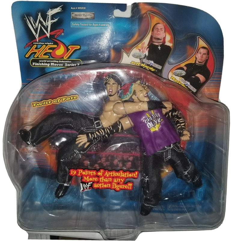 2001 WWF Jakks Pacific Finishing Moves Series 3 "Twist of Fate": Matt Hardy & Jeff Hardy Action & Toy Figures PWcatalog