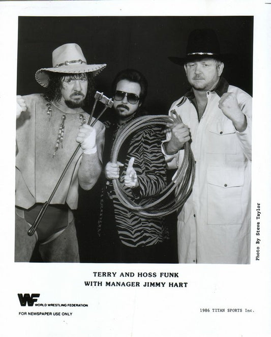 WWF-Promo-Photos1986-Funk-Brothers-Jimmy-Hart-RARE-