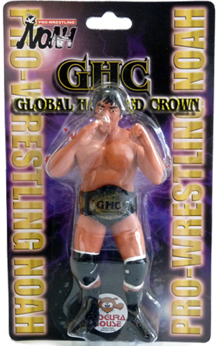 Pro-Wrestling NOAH Mogura House Standard Kenta Kobashi [With Black Trunks & Championship on Alternate Card] Action & Toy Figures PWcatalog