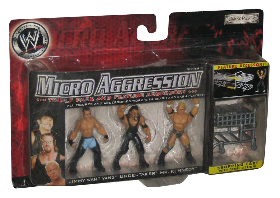 WWE Jakks Pacific Micro Aggression 3 Jimmy Wang Yang, Undertaker & Mr. Kennedy