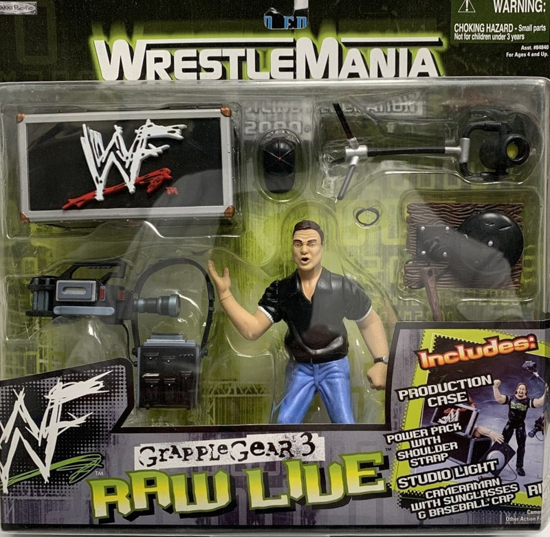 1999 WWF Jakks Pacific Grapple Gear Series 3: Raw Live [With Cameraman] Action & Toy Figures PWcatalog