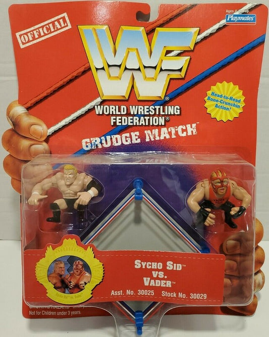WWF Playmates Toys Grudge Match Sycho Sid vs. Vader