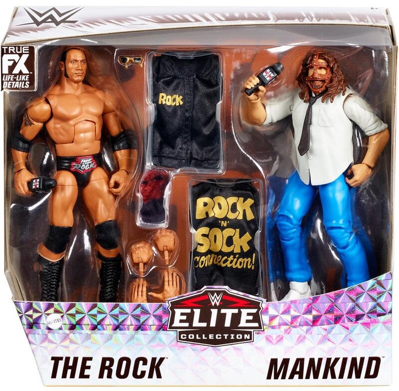 WWE Mattel 2-Packs The Rock & Mankind