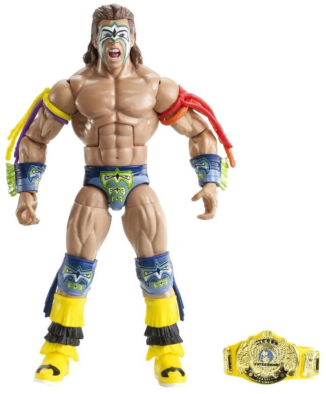 WWE Mattel Hall of Champions 3 Ultimate Warrior [With Yellow Strap Belt, Exclusive]
