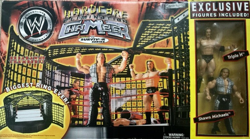 WWE Jakks Pacific Hardcore Elimination Chamber [With Triple H & Shawn Michaels] Action & Toy Figures PWcatalog