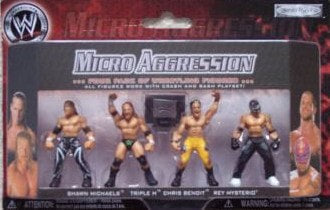 WWE Jakks Pacific Micro Aggression Multipack: Shawn Michaels, Triple H, Chris Benoit & Rey Mysterio [Exclusive]