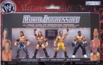 WWE Jakks Pacific Micro Aggression Multipack: Shawn Michaels, Triple H, Chris Benoit & Rey Mysterio [Exclusive] Action & Toy Figures PWcatalog