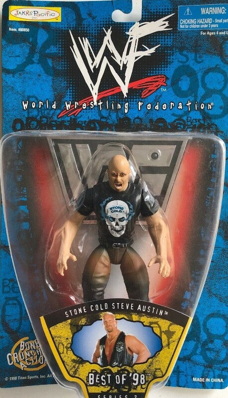 1998 WWF Jakks Pacific Best of 1998 Series 2 Stone Cold Steve Austin [Exclusive] Action & Toy Figures PWcatalog