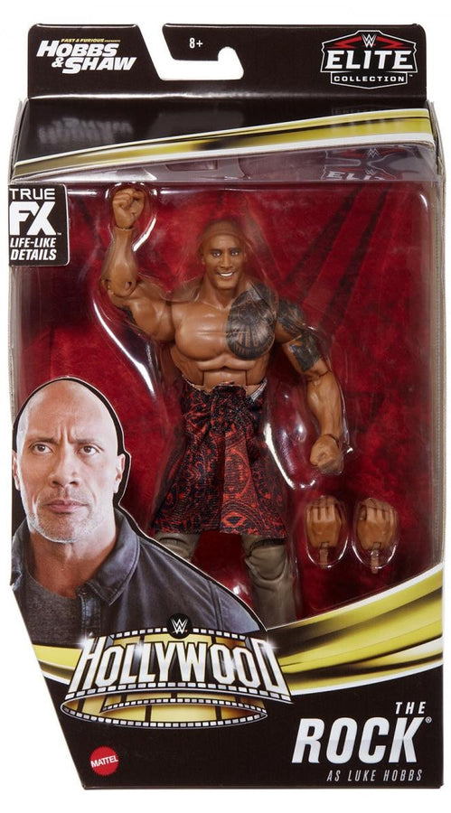 WWE Mattel Hollywood 1 The Rock as Luke Hobbs [Exclusive] Action & Toy Figures PWcatalog