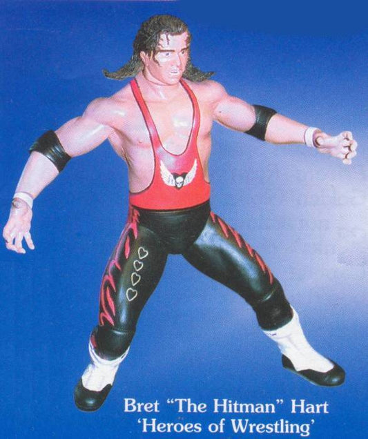 WWF Playmates Toys Heroes of Wrestling Unreleased/Prototype Bret "The Hitman" Hart Heroes of Wrestling [Unreleased]
