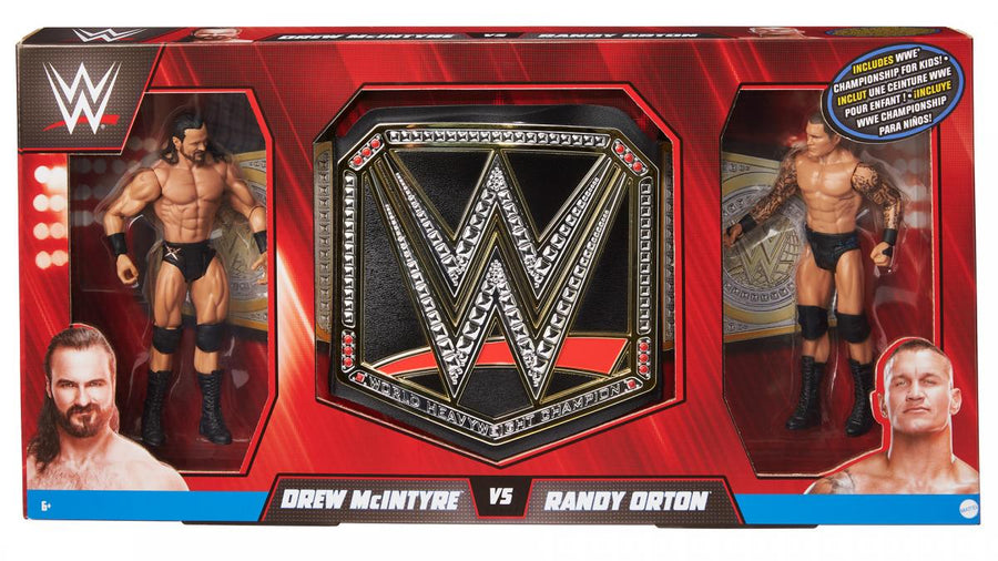 WWE Mattel Championship Combo Packs WWE Championship Belt [With Drew McIntyre & Randy Orton] Action & Toy Figures PWcatalog